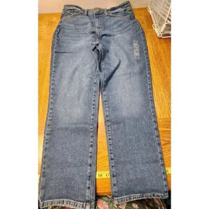 NWT Sonoma Vintage Style Blue Jeans Straight Hi Rise Size 14